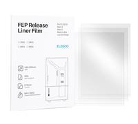 ELEGOO Lot de 3 Film FEP pour Mars 4, Mars 5 et Mars 5 Ultra Imprimante 3D LCD avec Transmission de la Lumière 95%, 206 * 146 mm², Épaisseur 0.15mm