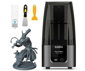 ELEGOO Mars 4 Ultra Resin Imprimante 3D, avec purificateur d'air, écran LCD monochrome 9K, résolution supérieure et transmission WiFi, grande taille d'impression de 156,36 mm x 77,76 mm x 165 mm