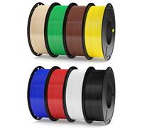 ELEGOO Pack de 8 Bobines de Filament RAPID PETG 250g 1,75 mm, 8 Couleurs de Filaments pour Imprimante 3D Haute Vitesse 600 mm/s Précision Dimensionnelle +/- 0,02 mm, 8 Bobines de 250g, Multicolore 1