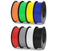 ELEGOO Pack de 8 Bobines de Filament RAPID PL 250g 1,75 mm, 8 Couleurs de Filament pour Imprimante 3D Impression Haute Vitesse 30-600 mm/s, Précision Dimensionnelle +/- 0,02 mm, 8 Bobines de 250g