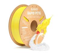 ELEGOO Rapid PETG Filament 1.75mm Jaune 1KG, Filament pour Imprimante 3D Haute Vitesse 30-600mm/s, Précision Dimensionnelle +/- 0.02 mm, Bobine de 1kg en Carton (2.2lbs) pour des Imprimantes 3D FDM