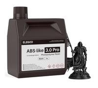 ELEGOO Résin ABS-Like 3.0 Pro, 2000g Noir, Résine Imprimante 3D Photopolymère UV 405nm, avec Haute Résistance aux Rayures, Haute Précision, Non Fragile, pour Imprimantes 3D MSLA/DLP/LCD
