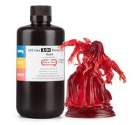 ELEGOO Résine ABS Like 3.0+ pour Imprimante 3D LCD, Rouge Translucide 1000g | Résine Photopolymère Améliorée, Résistance à la Chaleur Supérieure, Viscosité Ultra-faible, Durcissement Rapide, Non Fragile
