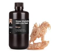 ELEGOO Résine ABS Like Lavable à l'Eau pour Imprimante 3D Beige 1000g | Haute Durabilité et Résistance, Facile à nettoyer, Faible Odeur, Large Compatibilité pour Impression 3D MSLA LCD DLP 405 nm