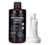 ELEGOO Résine ABS Like Ultra pour Imprimante 3D LCD, Blanc 1000g | Résistant et Flexible, Résistance aux chocs, Compatible avec Imprimantes 3D SLA/DLP, Résine Parfaite pour Application d’Outil
