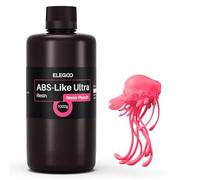 ELEGOO Résine ABS Like Ultra pour Imprimante 3D LCD, Pêche Néon 1000g | Résistant et Flexible, Résistance aux chocs, Compatible avec Imprimantes 3D SLA/DLP, Résine Parfaite pour Application d’Outil