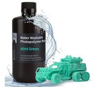 ELEGOO Résine Lavable à l'Eau pour Imprimante 3D LCD Résine à Photopolymérisation UV 405 nm Résine Photopolymère pour des Modèles d'Impression 3D Vert Menthe 1000g