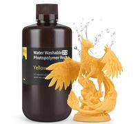 ELEGOO Résine Lavable à l'eau V2.0 pour Imprimante 3D LCD UV 405nm Résine Photopolymère, Jaune 1000G