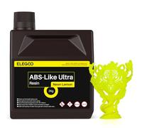 ELEGOO Résine Néon ABS-Like Ultra Haute Ténacité Haute Précision Imprimante 3D LCD MSLA DLP UV 405nm Résine Photopolymère, Jaune Citron 2kg