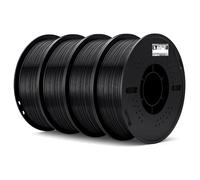 ELEGOO TPU 95A Filament Imprimante 3D 1,75 mm Noir 4KG, Filament Flexible et Souple, Bobine Plastique 1KG (2,2 lbs) Compatible avec la plupart des imprimantes 3D FDM