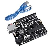 ELEGOO UNO R3 Carte Controller Board Microcontrôleur avec Câble USB Bleu Compatible avec Les projets Arduino IDE Conforme RoHS