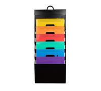 Elegrip Trieur Mural Porte Revue A4 Présentoir, Mural Organisateur de Fichiers à Suspendre, Pliable en Plastique Magazines Poches de Rangement, Cascade Support pour Bureau, Scolaire