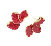 Elegy Huile Drip Maple Leaf Ored Oreing Accessory Pour Les Femmes Qui Aiment Les Conceptions Vintage Et Recherchent Des Pièces De Déclaration De Bijoux