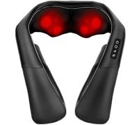 ELEHOT-Store Masseur Cervical Rotatif 4D 45°C Thérapie Thermique Massage | Massage avec Rouleaux de Shiatsu Masseur, Vitesse Réglable, Détend Dos Nuque Cervicales Epaule, Cadeaux pour Maman Papa Aînés