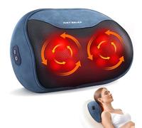 ELEHOT-Store Shiatsu 4D avec Chauffage, Coussin de Massage Électrique, 3 Vitesses Réglables, Rotation Bidirectionnelle - pour Maison, Bureau, Idéal Cadeau