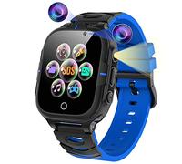 ELEJAFE Montre Connectée Enfant avec SOS Appel, Montre Connectée Garcon Fille avec 24 Jeux éducatifs, Montre Telephone Enfant Réveil Caméra Musique Vacances Cadeau 3-12 Ans