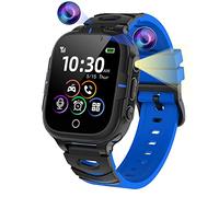 ELEJAFE Montre Connectée Enfant Garçon avec Appel SOS,Montre Enfant avec 24 Jeuxs et Carte SD Interne, Réveil, Appareils Photo, Musique, Calculatrice, Smartwatch Téléphone Enfants Cadeau