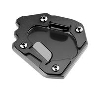 ELEKMPMGTD Béquille Latérale Moto Base Rallonge Support D’Extension Élargisseur pour Triumph pour Tiger 1200 pour Rallye Pro GT pour Explorer 2022-2025 Plaque d'agrandissement béquille(Noir)