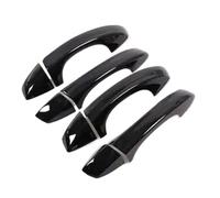 ELEKMPMGTD Voiture Autocollant Garniture Poignée Porte Pour VW Pour Golf 6 Mk6 2009 2010 2011 2012 2013(Bouton 0 noir)