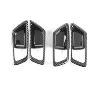 ELEKNZBZTG Poignée extérieure arrière Lot De 4 Garnitures De Poignée De Porte Intérieure En Fibre De Carbone ABS Pour Toyota C-HR 2016-2021, Accessoires De Voiture