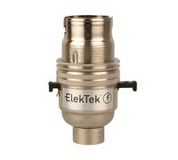 Elektek Douille électrique B22 avec bague pour abat-jour et base à visser
