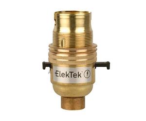 Elektek Douille électrique B22 avec bague pour abat-jour et base à visser