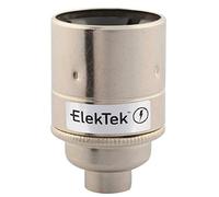ElekTek Douille patère à vis E27 ES Edison avec jupe lisse de 10 mm d’entrée idéale pour les ampoules à filament vintage en laiton