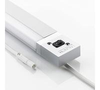Elektra LD8010A Interrupteur de cuisine LED avec câble de raccordement avec mini fiche 230 V, aluminium