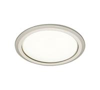 Elektra Spot LED encastrable rond 230 V à intensité variable Blanc neutre 4000 K avec 173 lumens Ø 82 mm Nickel mat