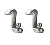 ElektraH 2x Robinet de Salle de Bain Cascade Moderne Robinet Mitigeur de Lavabo à Un Trou Robinetterie Lavabo Brossé avec G3/8