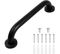 ElektraH Barre d'Appui Douche en Aluminium,30cm Poignée Handicapé Antidérapant,Poignée de Baignoire pour Enfant Vieux,Noir
