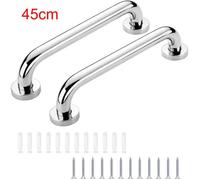 ElektraH Lot de 2 Barre d'Appui Douche en Inoxydable,45cm Poignée Handicapé Antidérapant,Poignée de porte pour Enfant Vieux