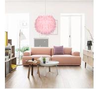 ElektraH Moderne Lustre en Plume Rose,30cm