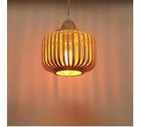 ElektraH Suspension Luminaire Vintage Bambou,Lustre Industrielle Edison E27 Eclairage Plafond Ajustable Moderne pour Chambre Salon