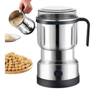Elektrische Kaffeemühle 500ml - Multifunktionsmühle Aus Edelstahl Für Kaffee Getreide & Gewürze | Leistungsstarke Mühle Mit Transparentem Deckel, 18.5cm, Lebensmittelqualität PP, Silber/Schwarz