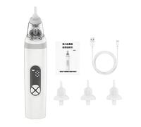 Elektrischer Nasensauger - 18cm Nasenreiniger | ABS & Silikon 3 Saugstufen, Leiser Nasensekretentferner Waschbar Für Kinder Mädchen USB Aufladbar Sanfte Nasenpflege Familien Geschenk