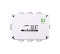 Elektro-plast 5902431690667 Prise d'air industrielle n/t 130 x 95 x 58 avec 8 raccords d'accélérateur IP55 Gris 2703-02