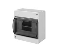 ELEKTRO-PLAST Boîte de distribution en saillie - Boîte à fusibles - 1 rangée - 6 modules IP30 - Gris clair