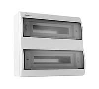 ELEKTRO-PLAST Boîte de distribution Rn 24 (N+PE) AP 24 modules Boîtier de fusibles Rn24 7,5 IP40 0608 Bleu