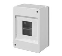 Elektro-PLAST Petit Coffret de Distribution en saillie, boîte à fusibles, 1 rangée, 4 modules, Gris Clair