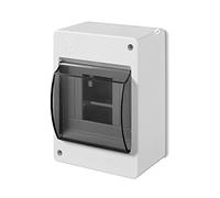 ELEKTRO-PLAST Petit distributeur en saillie - Boîte à fusibles - 1 rangée - 4 modules IP30 - Gris clair