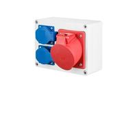 ELEKTRO-PLAST Répartiteur électrique de chantier - Répartiteur mural PCE - Prises CEE certifiées VDE (1 x 32 A et 2 x 230 V)