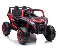 Elektro Voiture Enfant SUV 4x4 Rouge EVA Cuir Bluetooth USB Télécommande