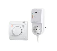 ELEKTROBOCK BT015 Thermostat d'ambiance sans Fil avec récepteur pour Chauffage de chaudière | sans Fil & à Piles | Installation Facile sans câble