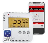 Elektrobock Thermostat Smart WLAN PT14-P-WIFI, contrôle du chauffage par application, montage en surface, 16 A, blanc petit