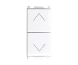 Elektronova Bouton double verrouillable 10A Blanc compatible Vimar Plana 1204