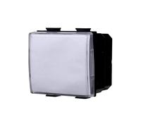 Elektronova Bouton porte-ome 2P compatible Bticino Matix couleur blanche - Pack 1 pièce