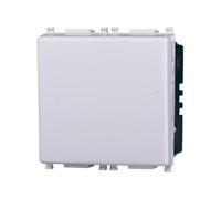 Elektronova Interrupteur 2P 2 modules 16A unipolaire Blanc compatible Vimar Plana 3202