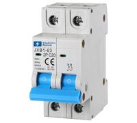 ELEKTRONOVA Interrupteur magnétothermique 2P C20 20A 6KA - 2 Modules DIN - 220V