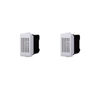 Elektronova Lot de 2 sonneries en bronze compatible Bticino Matix 6A 230 V couleur blanche